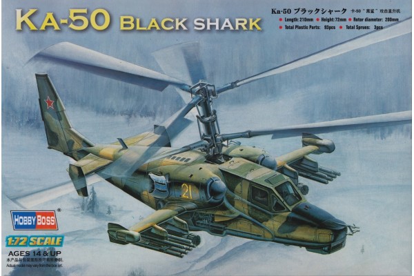 HOBBYBOSS 1/72 Kaa-50 Black Shark Attack Helicopter