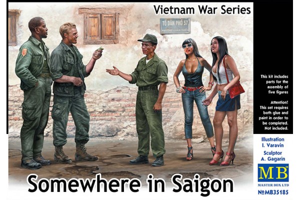 MASTERBOX 1/35 Somewhere in Saigon, Vietnam War Series