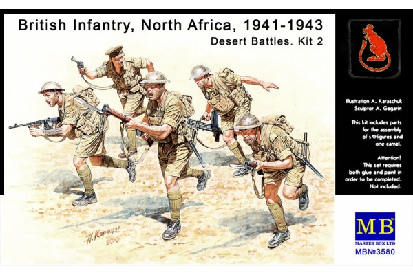 MASTERBOX 1/35 British Infantry in action, Northern Africa, WW II era