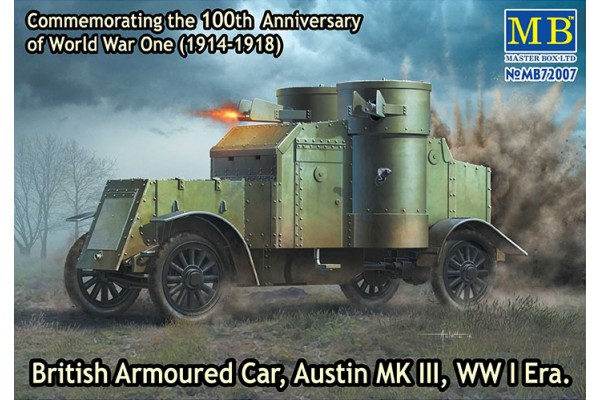 MASTERBOX 1/72 British Armoured Car, Austin, MK III, WW I Era