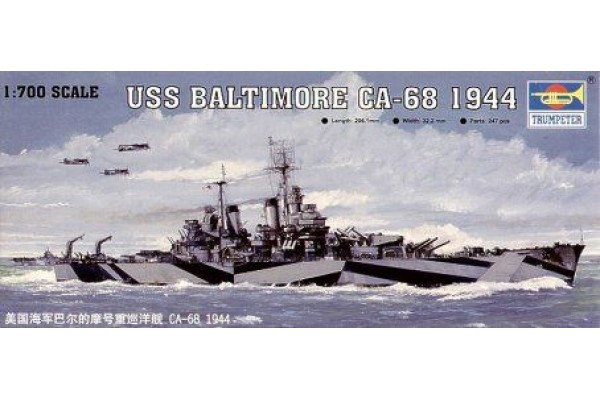 TRUMPETER 1/700 USS Baltimore CA-68 1944